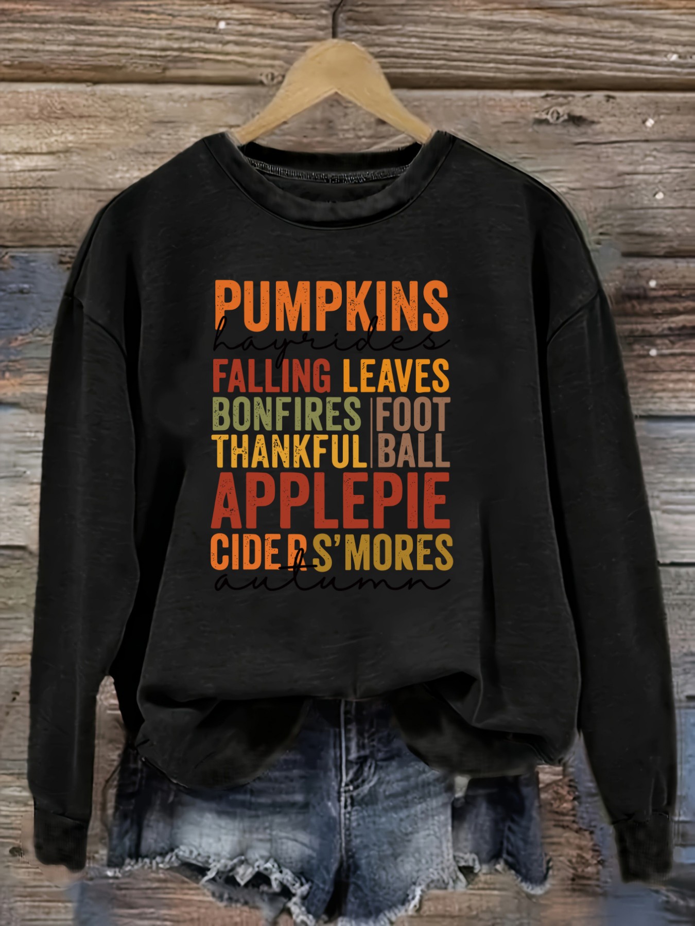 Winter Clothing Outfits - Women's Casual Long Sleeve Crew Neck