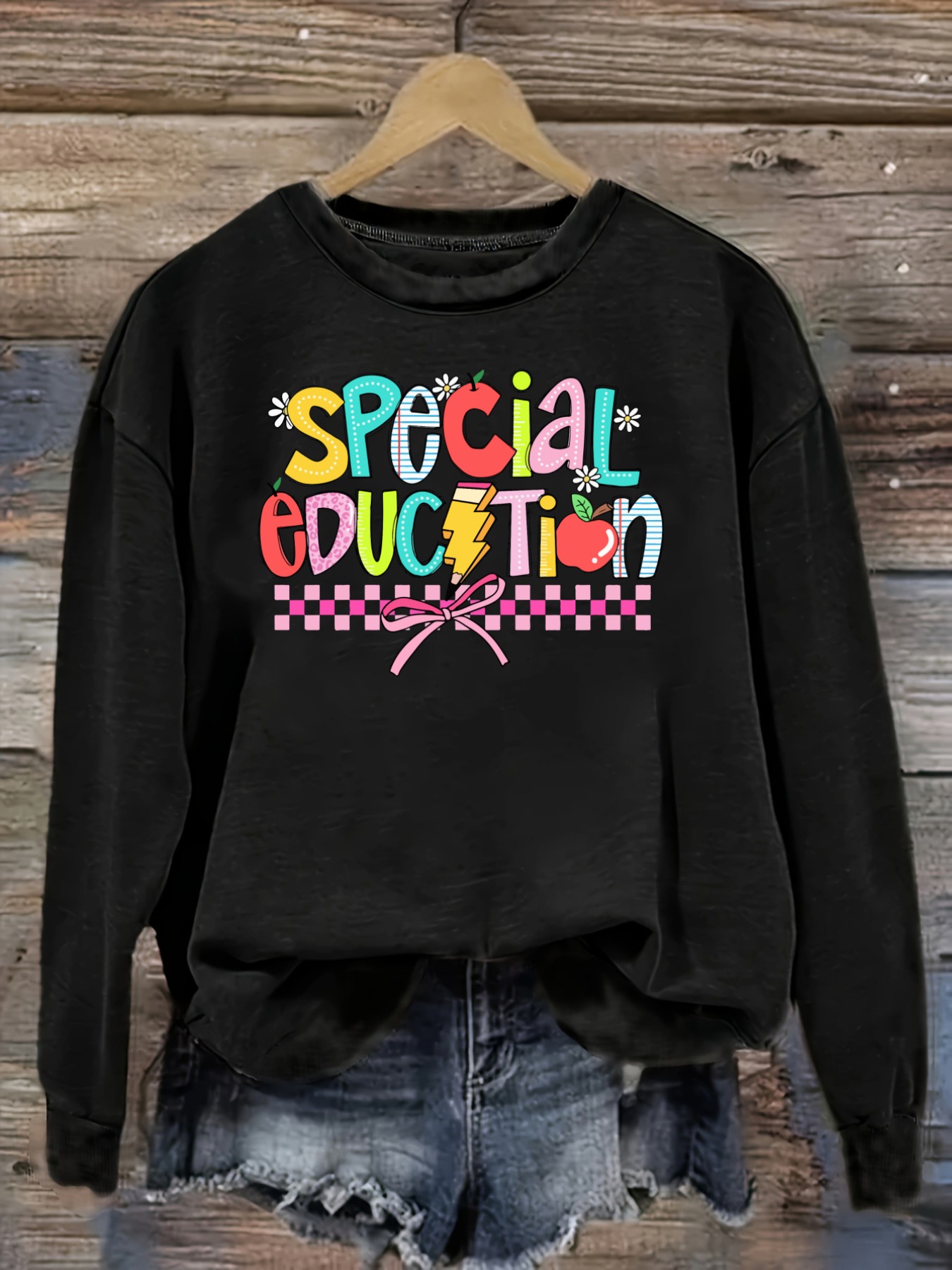 Winter Clothing Outfits - Women's Casual Long Sleeve Crew Neck