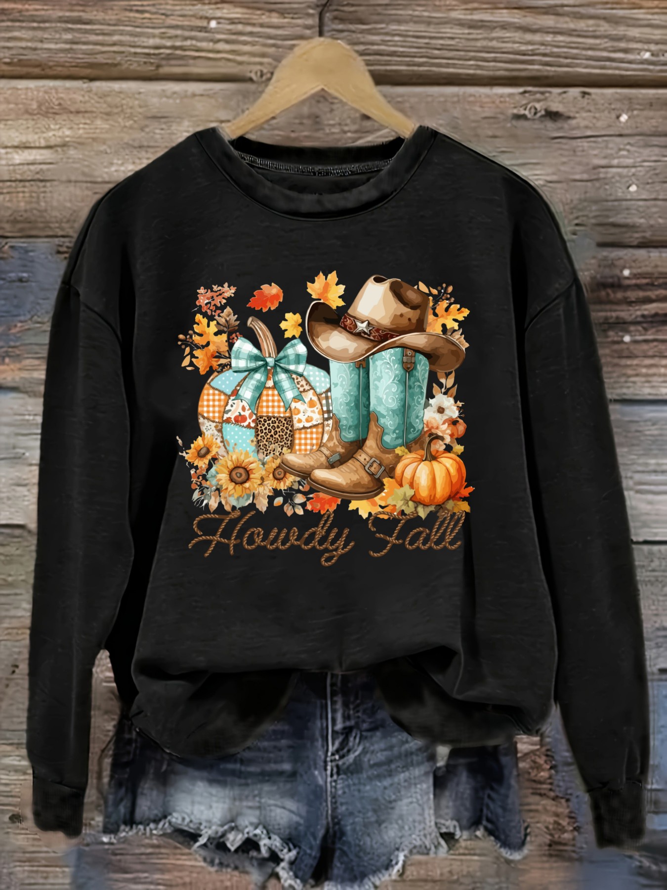 Winter Clothing Outfits - Women's Casual Long Sleeve Crew Neck