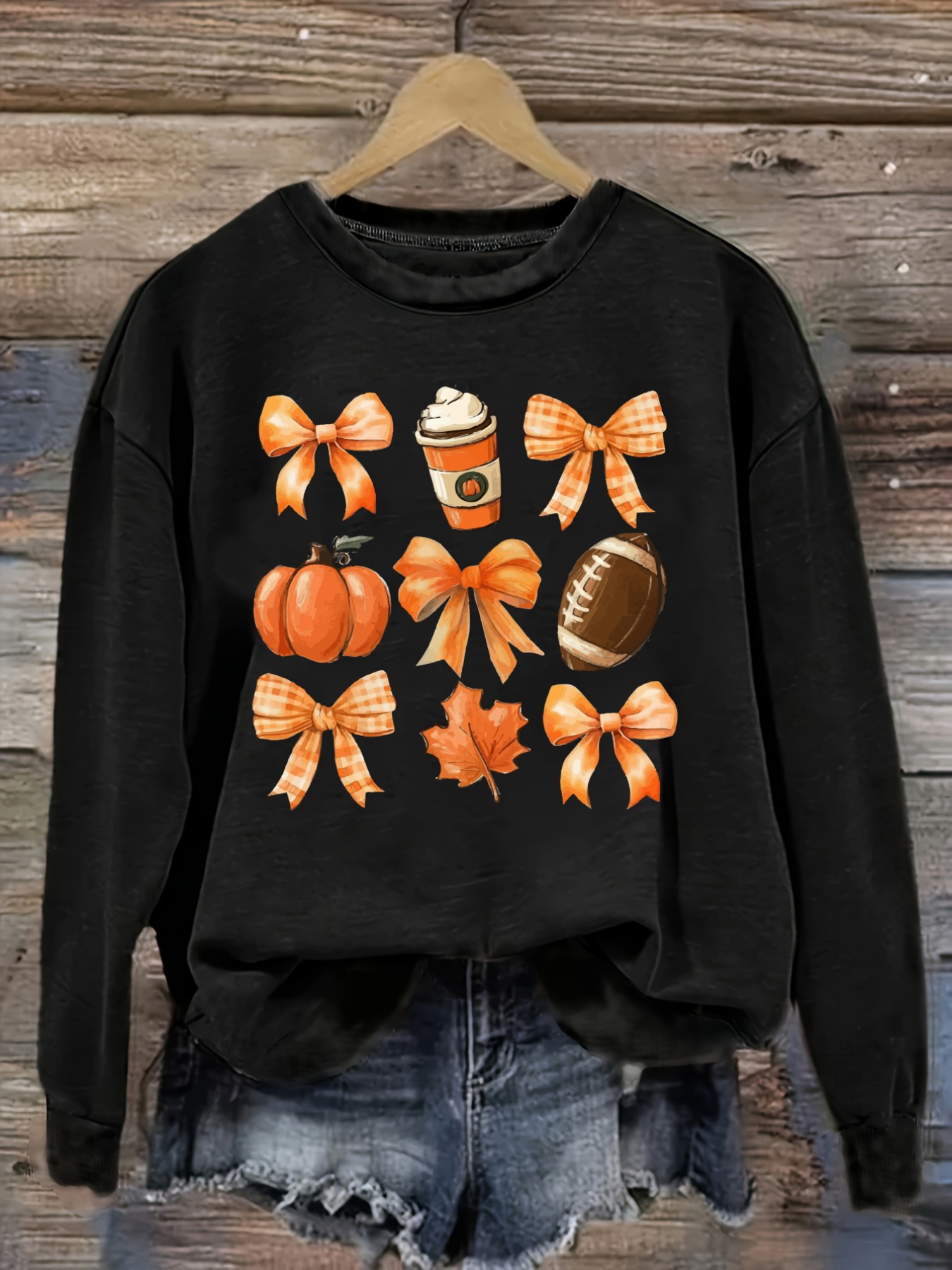 Winter Clothing Outfits - Women's Casual Long Sleeve Crew Neck