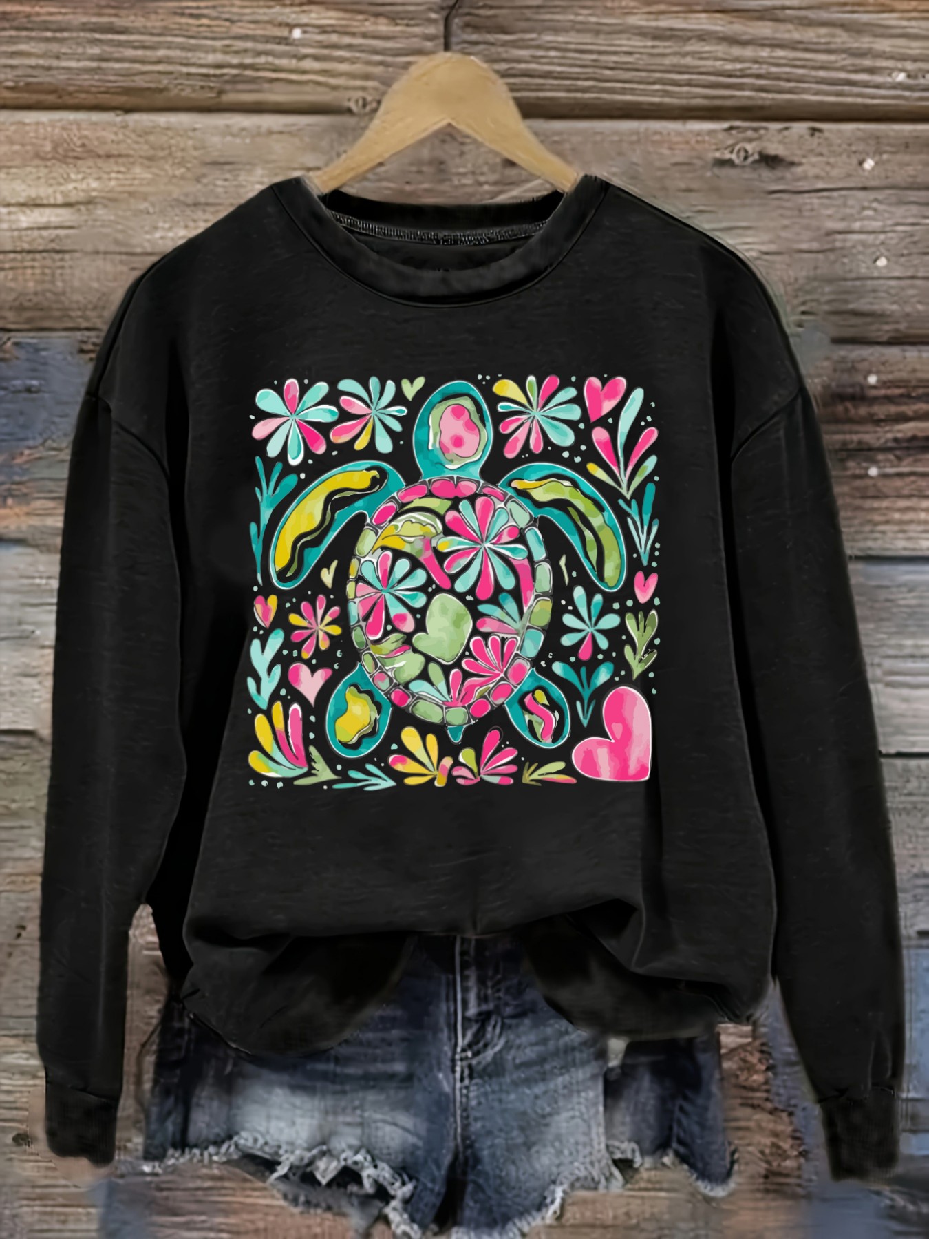 Winter Clothing Outfits - Women's Casual Long Sleeve Crew Neck