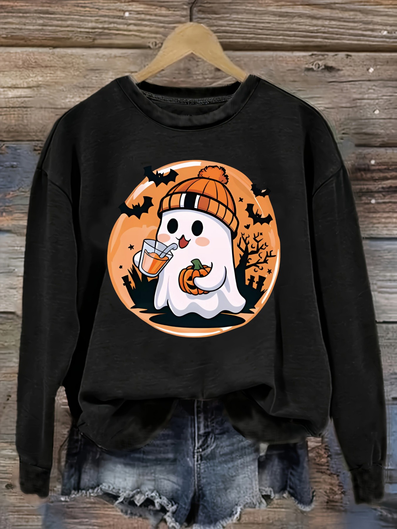 Winter Clothing Outfits - Women's Casual Long Sleeve Crew Neck