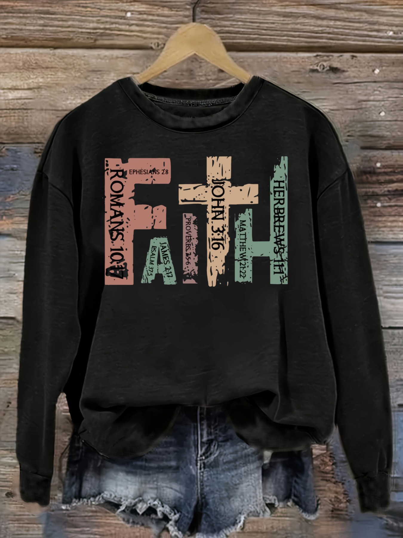 Winter Clothing Outfits - Women's Casual Long Sleeve Crew Neck