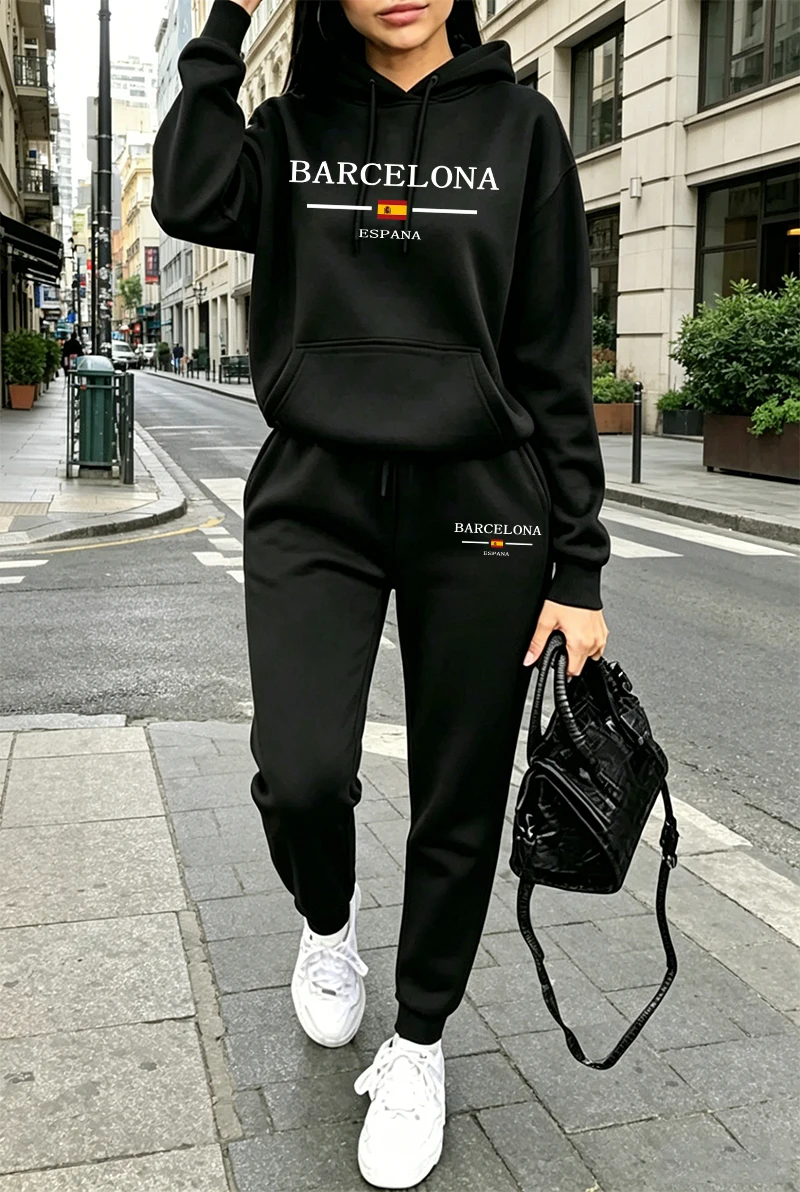Winter Clothing Women'S - Fashion Womens Tracksuit Printing Casual Hoodie