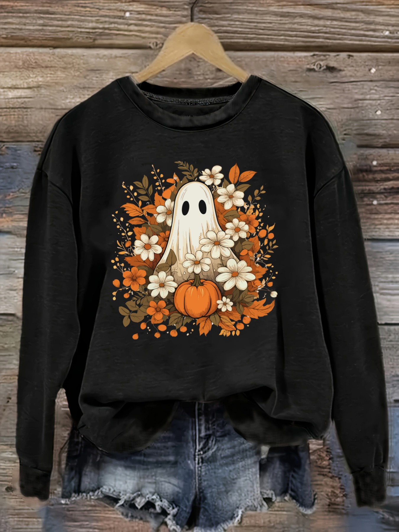 Winter Clothing Outfits - Women's Casual Long Sleeve Crew Neck