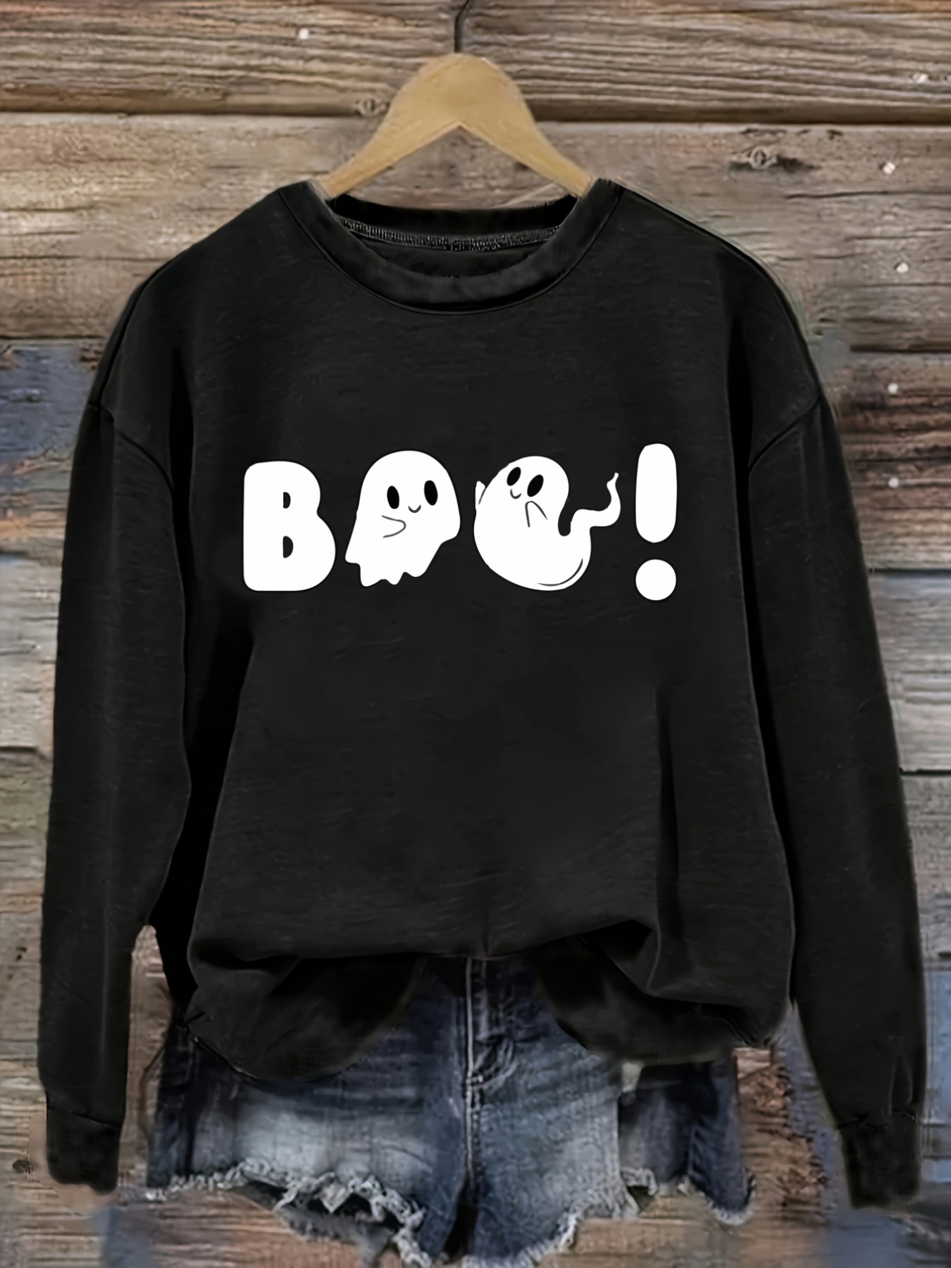 Winter Clothing Outfits - Women's Casual Long Sleeve Crew Neck