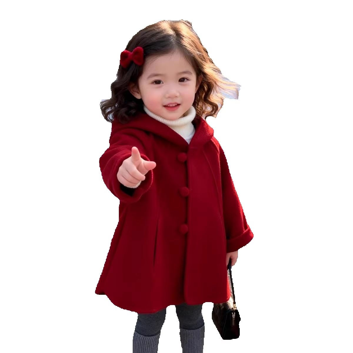 Girls Wool Coat Autumn Winter  - Winter Clothing Baby Girl recension och pris