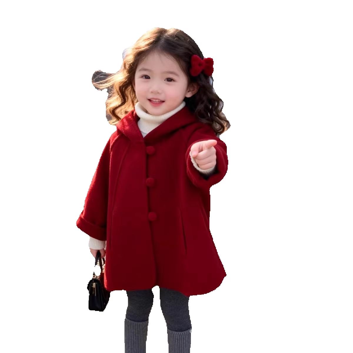 Girls Wool Coat Autumn Winter  - Winter Clothing Baby Girl recension och pris