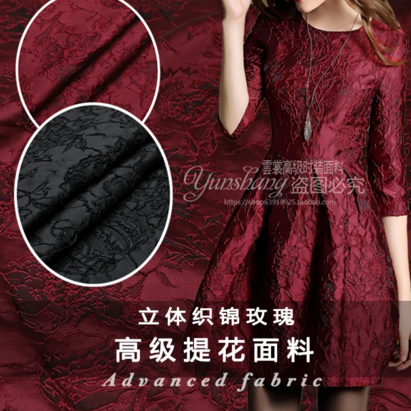 Brocade Jacquard Fabric Autumn - Winter Clothing Wholesale recension och pris