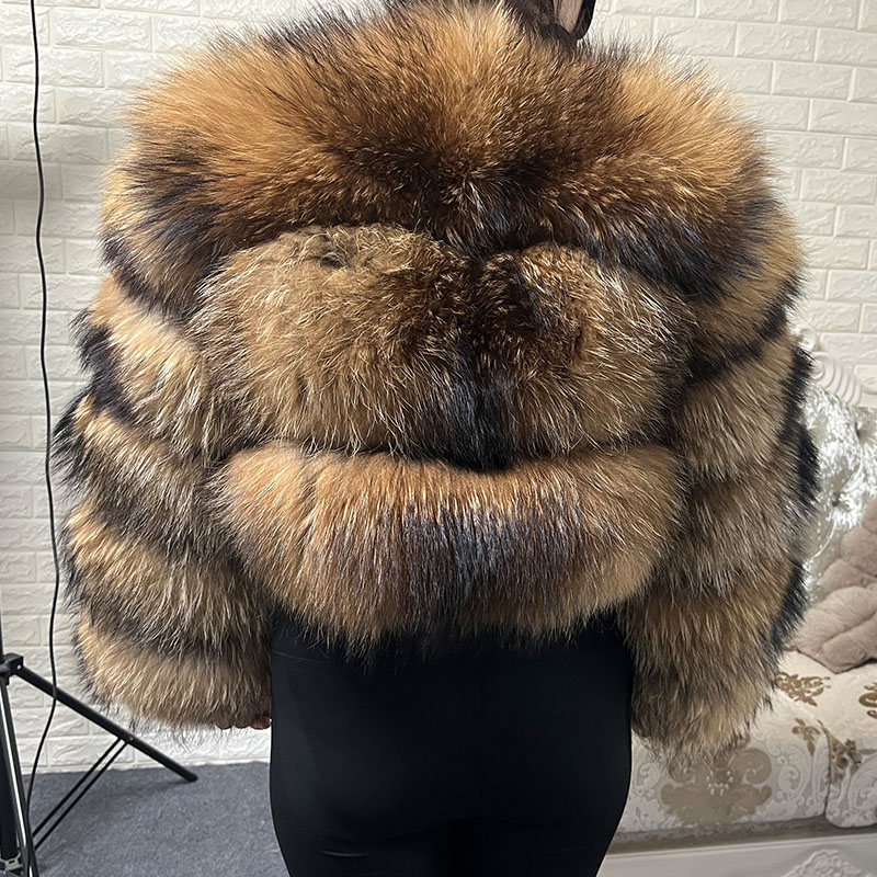 Plus Size Tops Brown Fur Maoma - Winter Clothing Equipment recension och pris