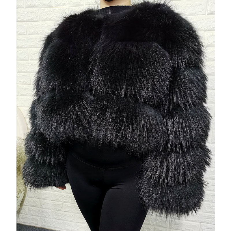 Plus Size Tops Brown Fur Maoma - Winter Clothing Equipment recension och pris