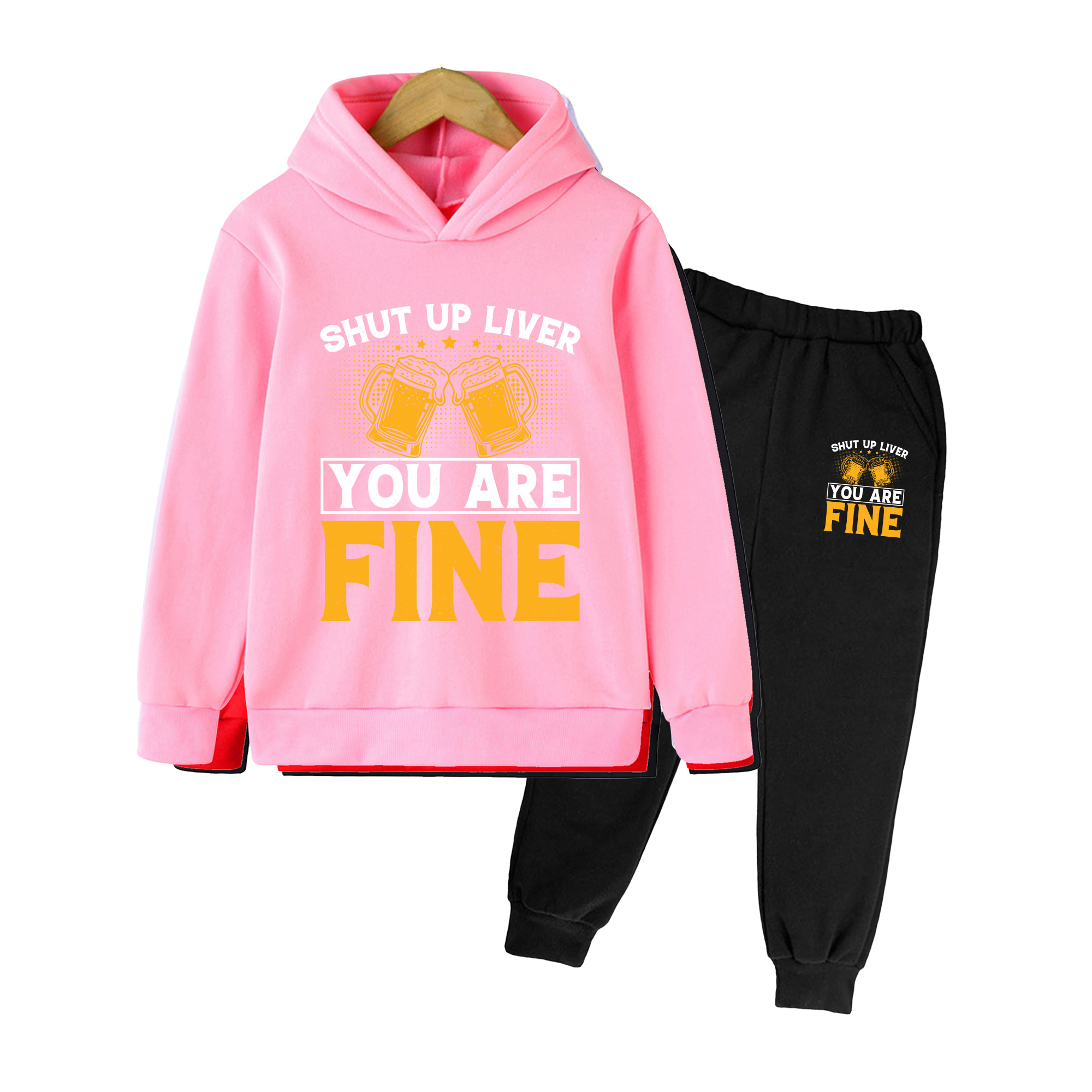 Kids Hoodie & Sweatpants Set,  - Yellow Winter Clothing recension och pris