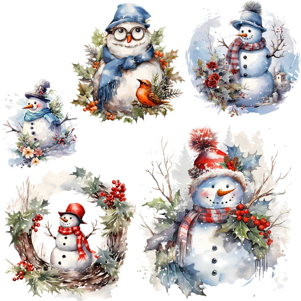 Cute Snowman Design Iron-on Tr - Winter Clothing Pictures recension och pris
