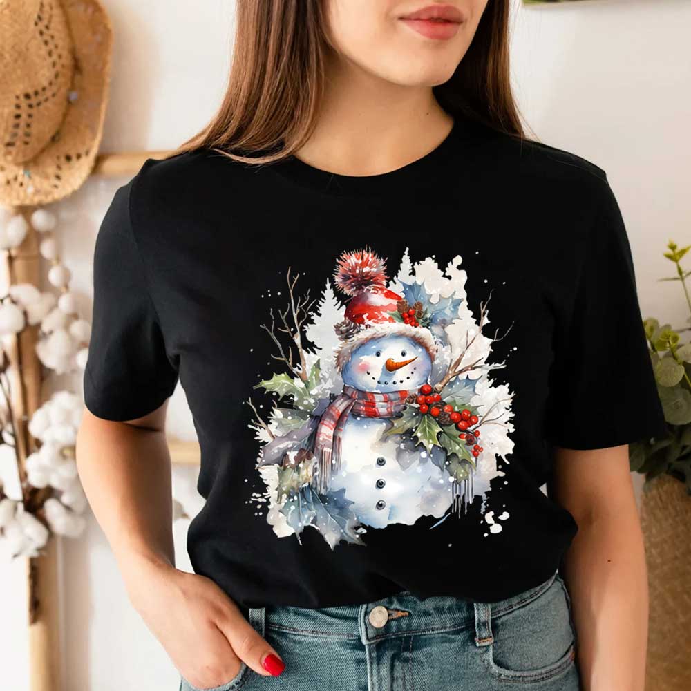 Cute Snowman Design Iron-on Tr - Winter Clothing Pictures recension och pris