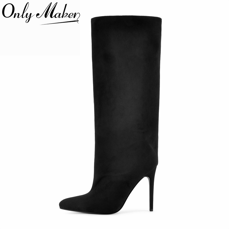 Onlymaker Black Faux Suede Kne - Winter Clothing Women'S recension och pris