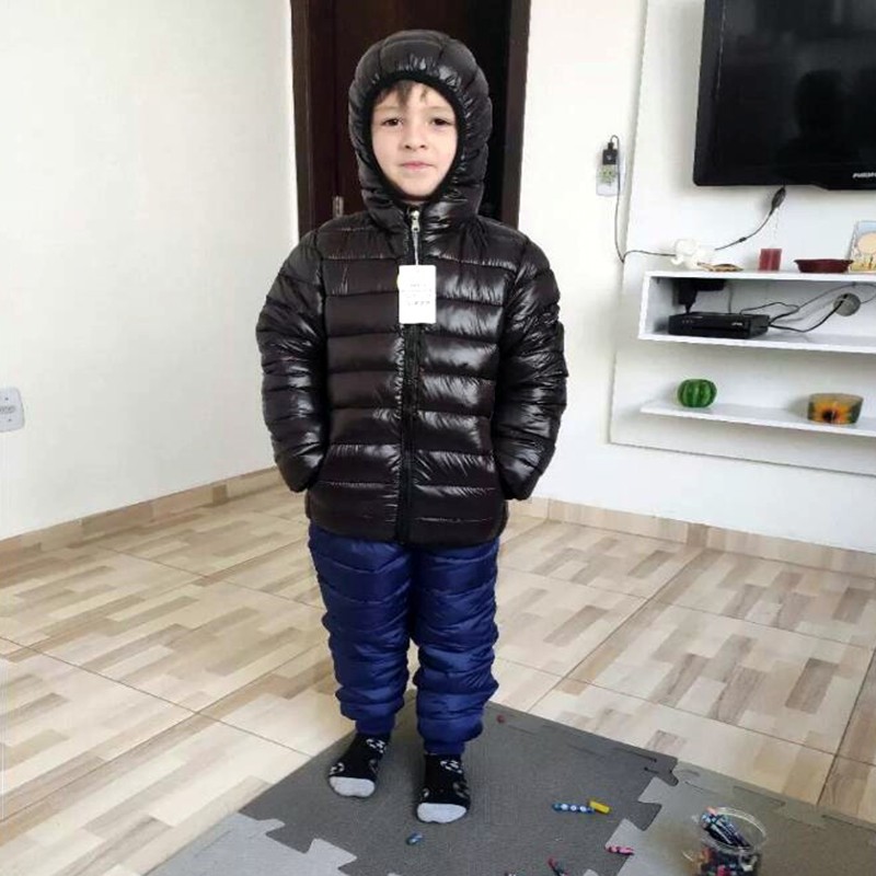 Hooded Lightweight Down Jacket - Winter Clothing For Boys recension och pris