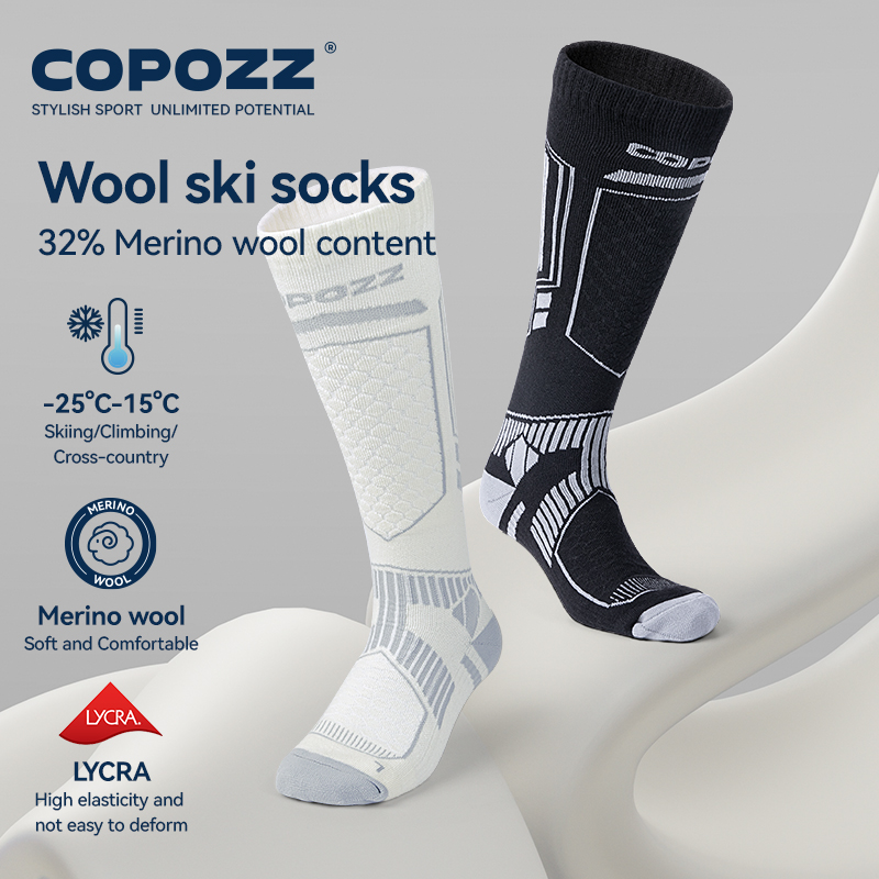 COPOZZ New Winter Ski Socks Me - Thermal Sock Merino recension och pris
