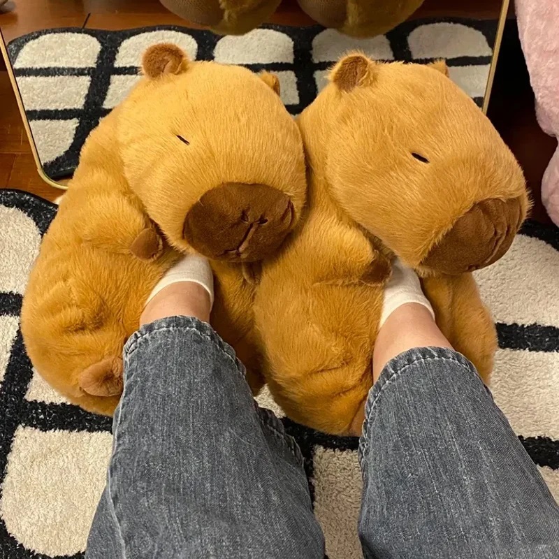 Novelty capybara slippers unis - Winter Clothing Material recension och pris