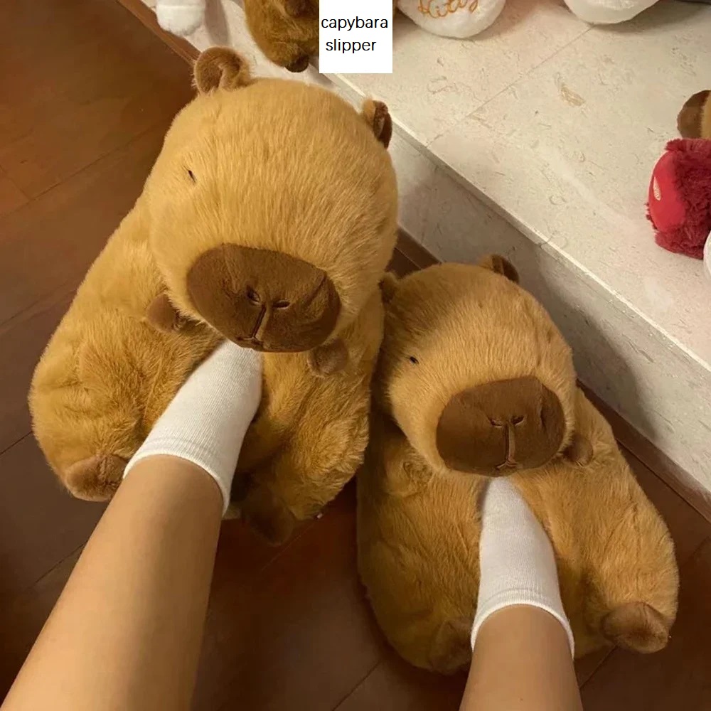 Novelty capybara slippers unis - Winter Clothing Material recension och pris