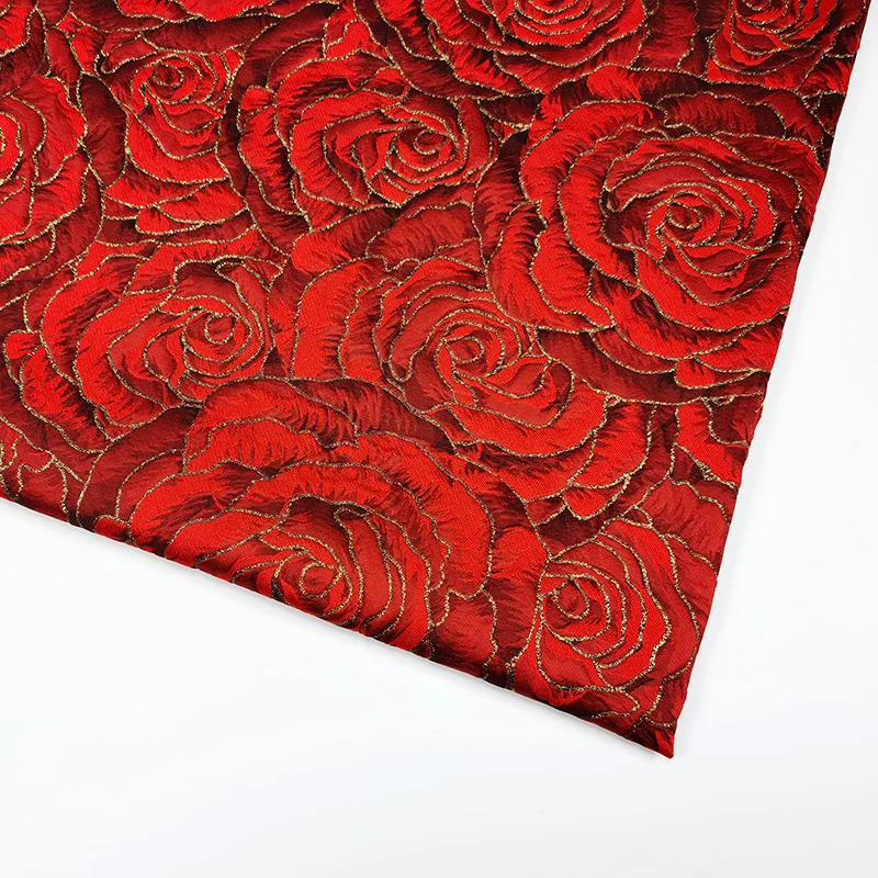 Gold Line Brocade Jacquard Fab - Winter Clothing Wholesale recension och pris