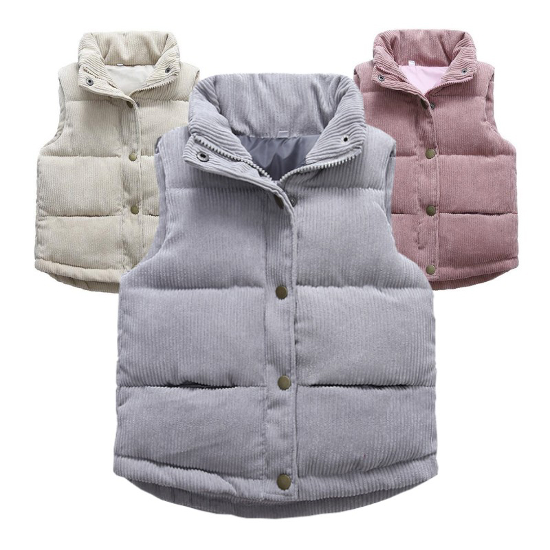 Kids Boys Girls Corduroy Vests - Winter Clothing For Boys recension och pris