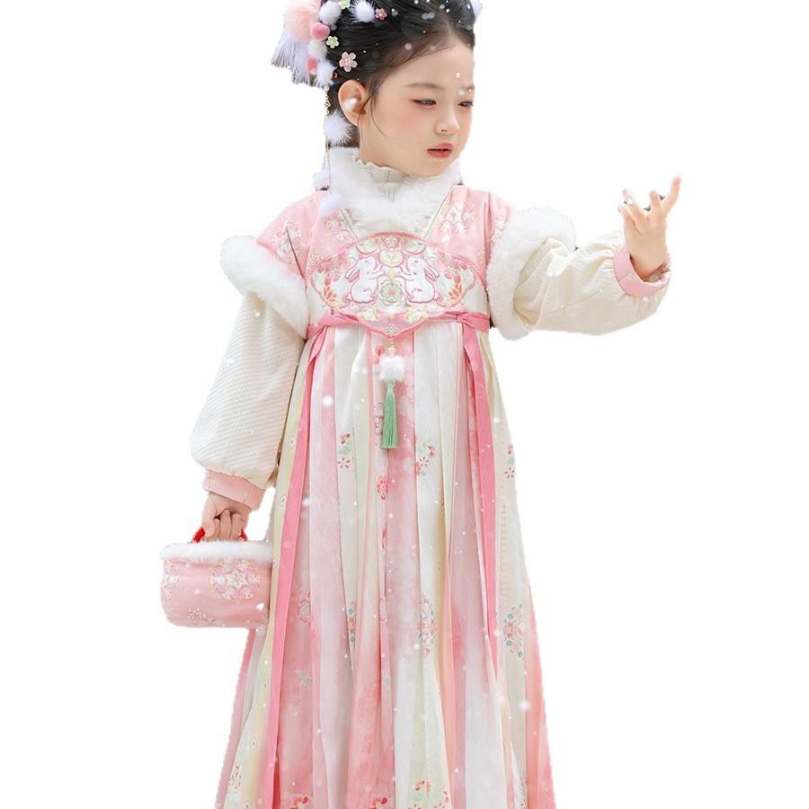 2025 Girls Fairy Hanfu Childre - Winter Clothing Baby Girl recension och pris