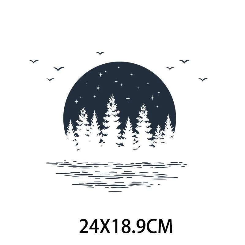 Moon Winter Forest Sunset Heat - Winter Clothing Pictures recension och pris