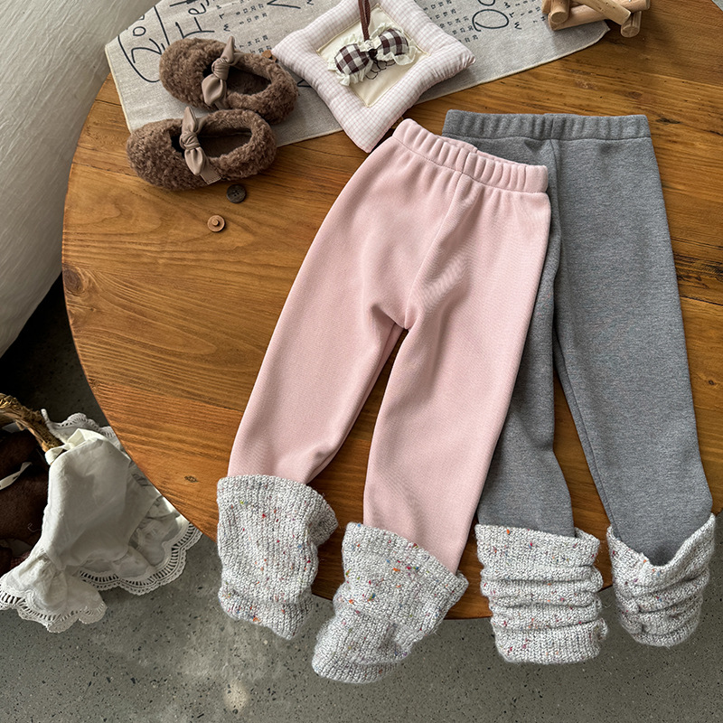 Baby Girls Leggings Kids Pink  - Winter Clothing Baby Girl recension och pris