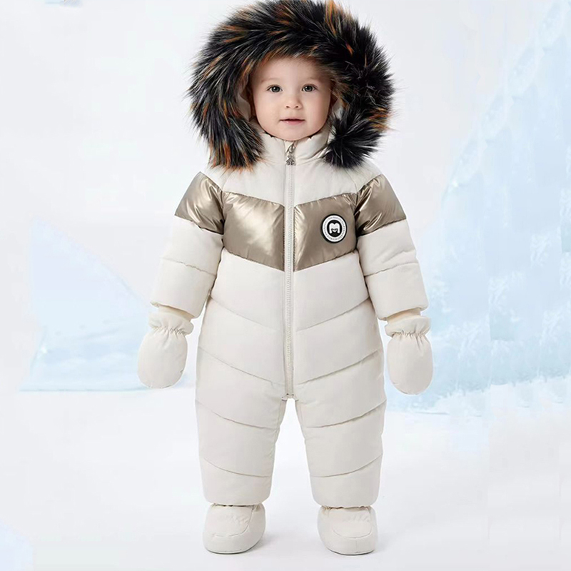 Winter Newborn Baby Romper Wit - Winter Clothing Baby Girl recension och pris
