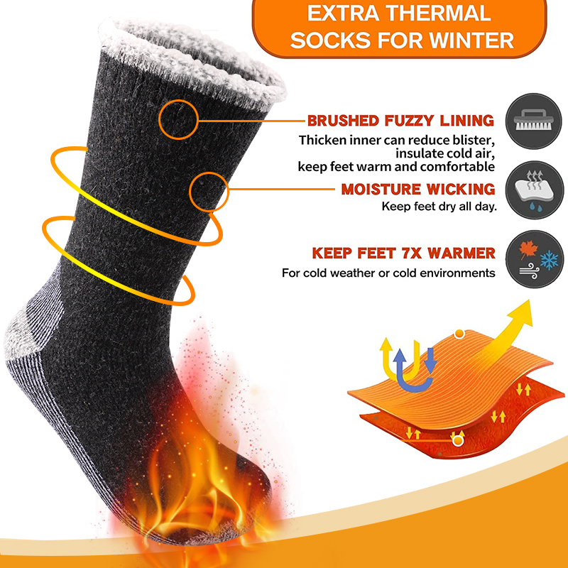 1 Pair Mens Merino Wool Warm S - Thermal Sock Merino recension och pris