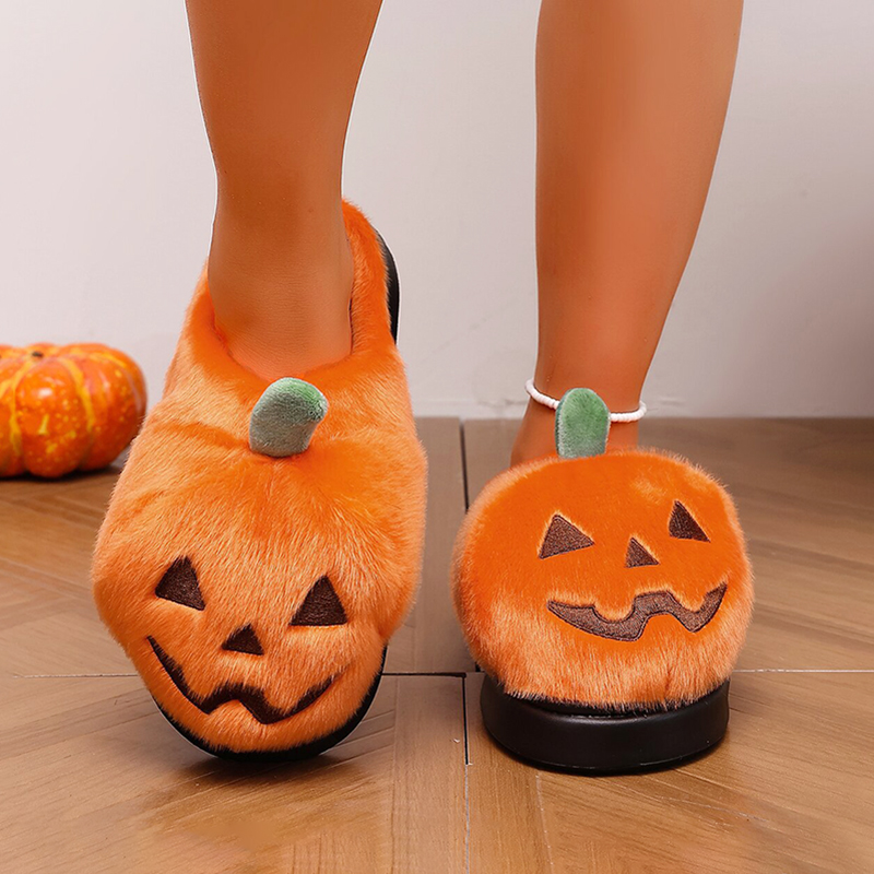 Halloween 3D Pumpkin Plush Sli - Winter Clothing Material recension och pris