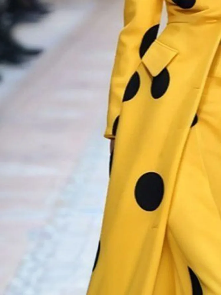 Gymystars Polka-Dot Woolen Coa - Yellow Winter Clothing recension och pris