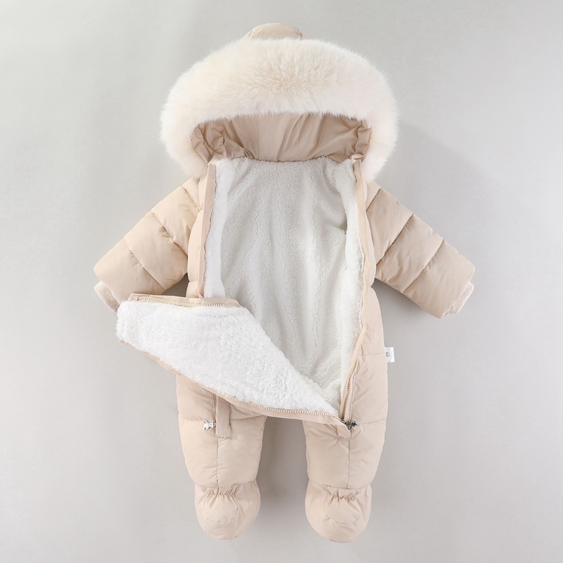 Winter Newborn Baby Romper Wit - Winter Clothing Baby Girl recension och pris