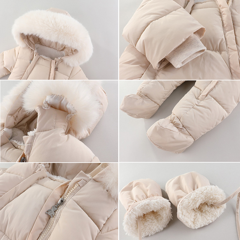 Winter Newborn Baby Romper Wit - Winter Clothing Baby Girl recension och pris