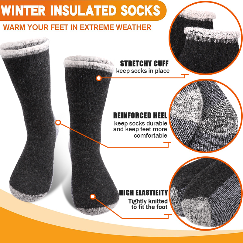 6 Pairs Merino Men's Wool Hiki - Thermal Sock Merino recension och pris